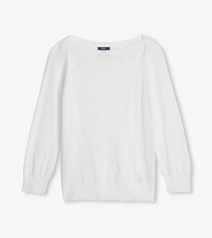 34 Sleeve Knit Breton 8211 White Hatley
