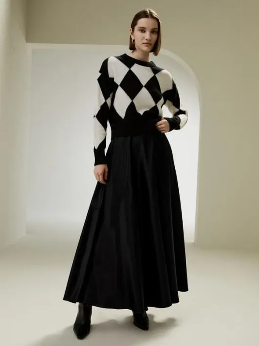 Aline Silk Maxi Skirt Women Lilysilk Bottoms