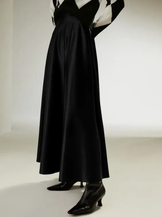 Aline Silk Maxi Skirt Women Lilysilk Bottoms