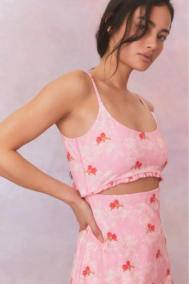 Active Women LoveShackFancy Astoria Printed Active Dress Rosy Romance