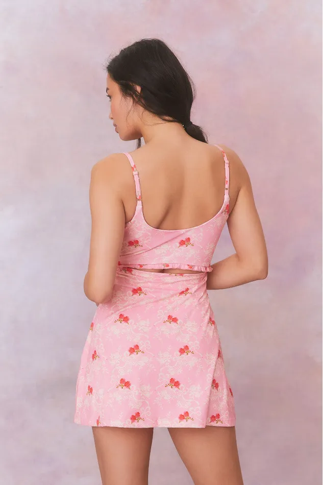 Active Women LoveShackFancy Astoria Printed Active Dress Rosy Romance