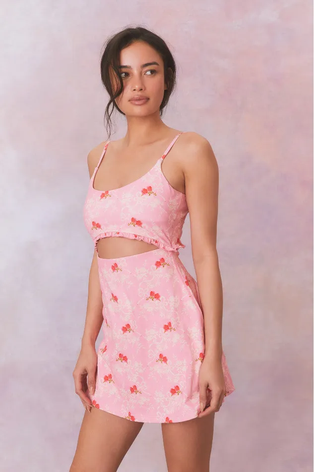 Active Women LoveShackFancy Astoria Printed Active Dress Rosy Romance