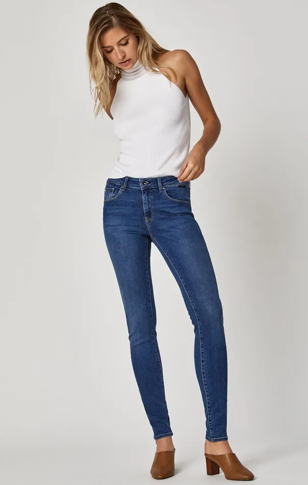 Adriana Mid Rise Super Skinny In Indigo SuperSoft Women Mavi Jeans Denim Adriana Mid Rise Super Skinny In Indigo SuperSoft Women Mavi Jeans Denim