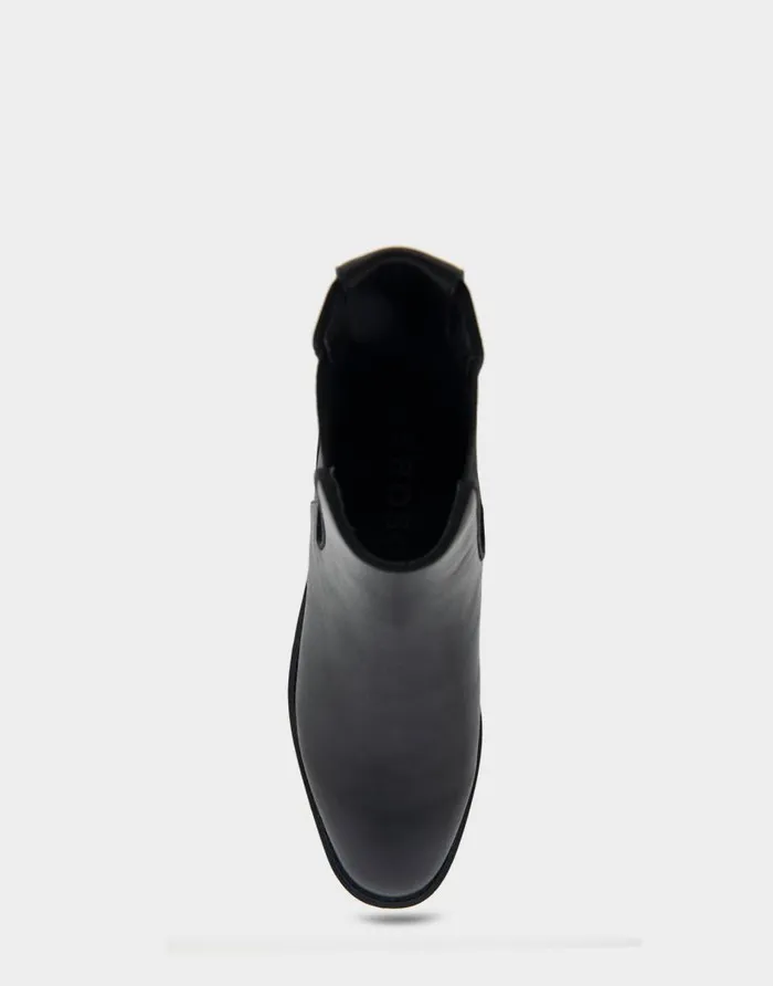 Aerosoles Comfortable Women039s Ankle Boot In Black Faux Leather Black Faux Leather Women Heeled Boots
