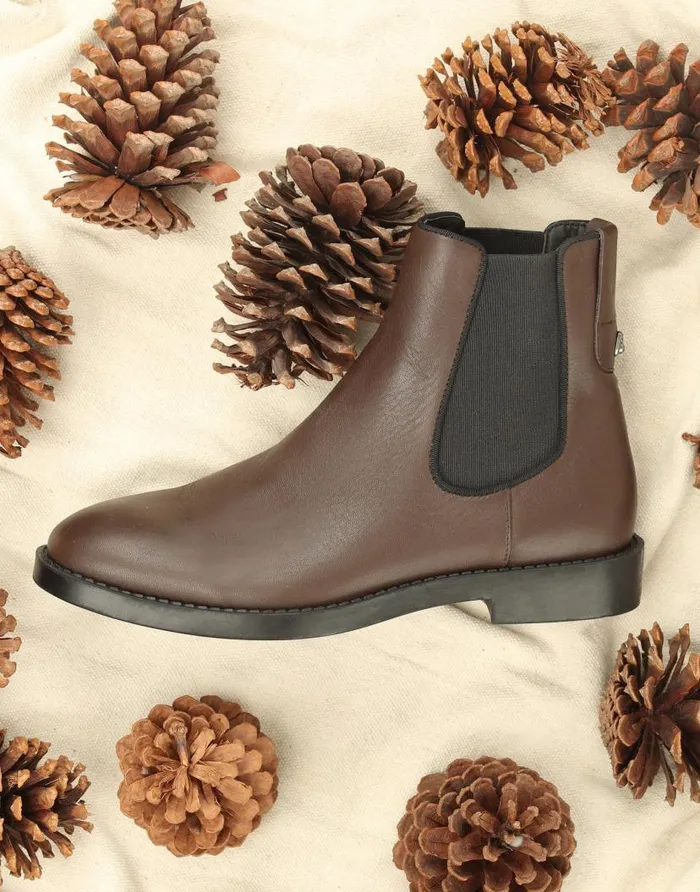 Aerosoles Comfortable Women039s Ankle Boot In Brown Faux Leather Java Faux Leather Women Heeled Boots