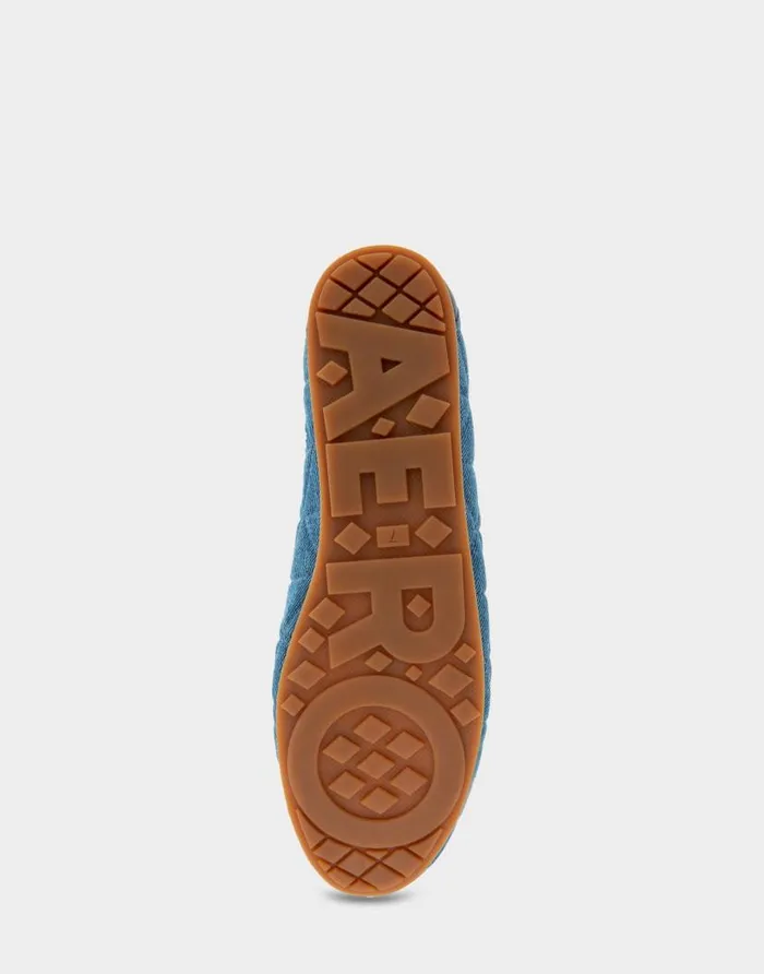 Aerosoles Comfortable Women039s Ballet Flat In Denim Quilted Fabric Quilted Denim Fabric Denim Quilted Fabric Women Ballet