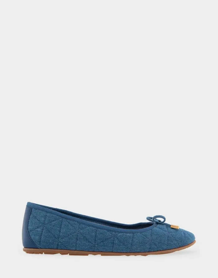 Aerosoles Comfortable Women039s Ballet Flat In Denim Quilted Fabric Quilted Denim Fabric Denim Quilted Fabric Women Dress