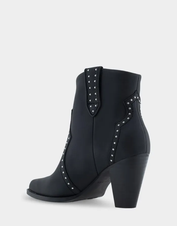 Aerosoles Comfortable Women039s Heeled Ankle Boot In Black Genuine Leather Black Genuine Leather Women Ankle Boots