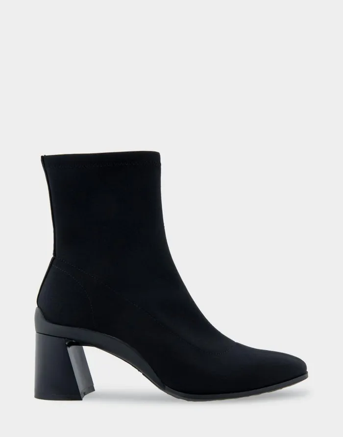 Aerosoles Comfortable Women039s Heeled Ankle Boot In Black Stretch Gabardine Fabric Black Stretch Gabardine Fabric Women Wide Width Boots Aerosoles Comfortable Women039s Heeled Ankle Boot In Black Stretch Gabardine Fabric Black Stretch Gabardine Fabric Women Wide Width Boots