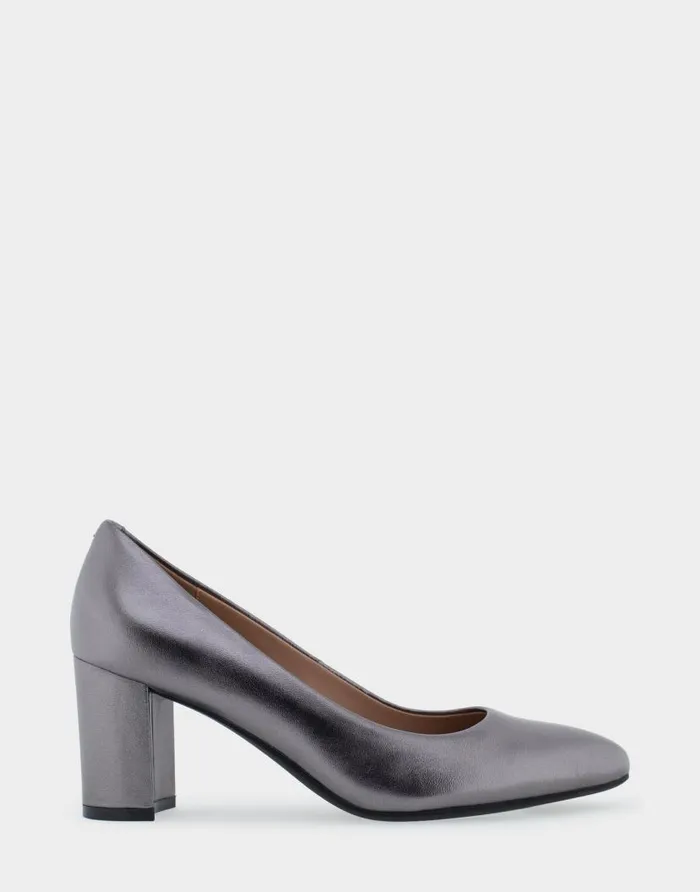 Aerosoles Comfortable Women039s Mid Heel Pump In Gunmetal Genuine Leather Gunmetal Metallic Genuine Leather Women Pumps Aerosoles Comfortable Women039s Mid Heel Pump In Gunmetal Genuine Leather Gunmetal Metallic Genuine Leather Women Pumps