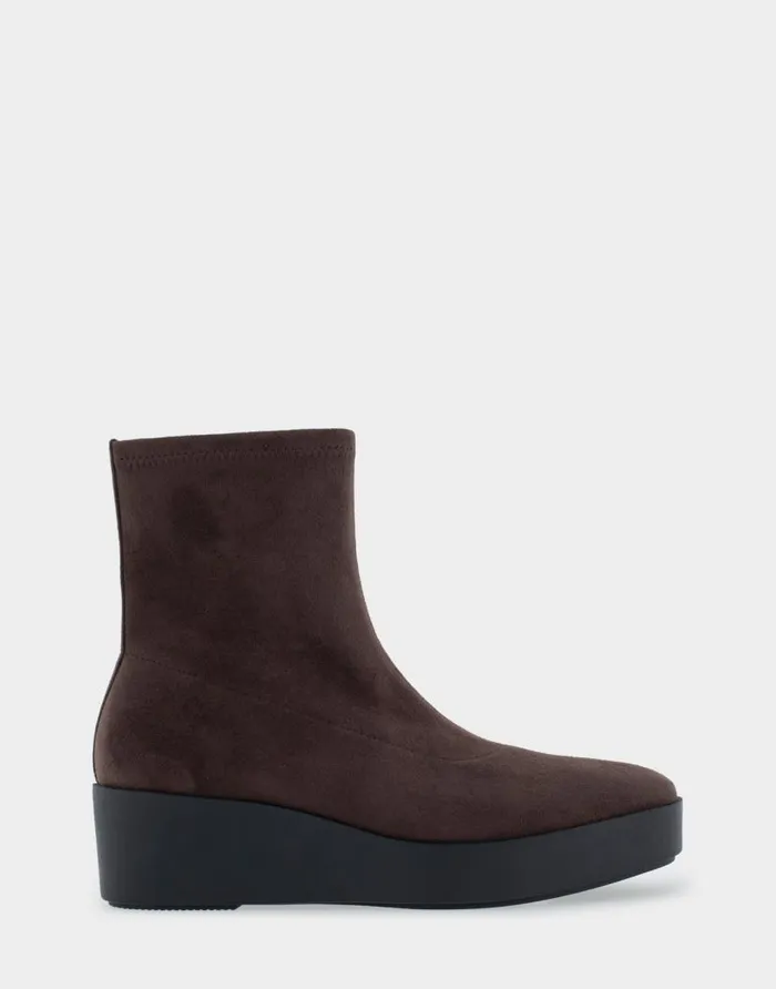 Aerosoles Comfortable Women039s Midcalf Bootwedge In Brown Stretch Faux Suede Java Stretch Faux Suede Women Ankle Boots Aerosoles Comfortable Women039s Midcalf Bootwedge In Brown Stretch Faux Suede Java Stretch Faux Suede Women Ankle Boots