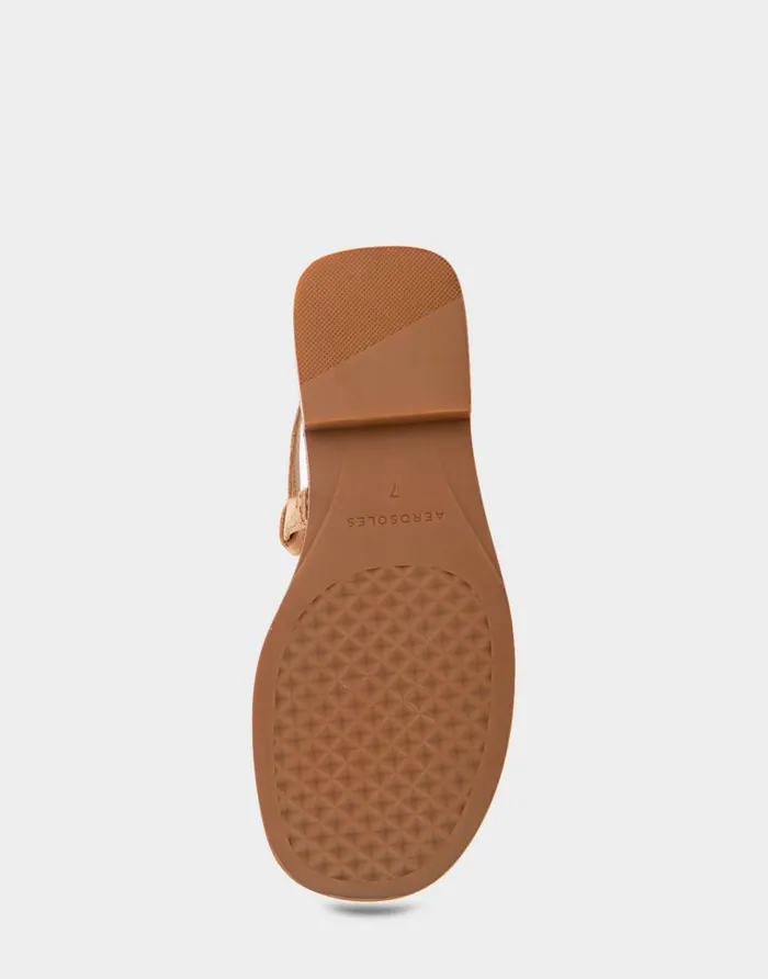 Aerosoles Comfortable Women039s Ornamented Slingback Strap Thong Sandal In Cork Cork Cork Women Slides