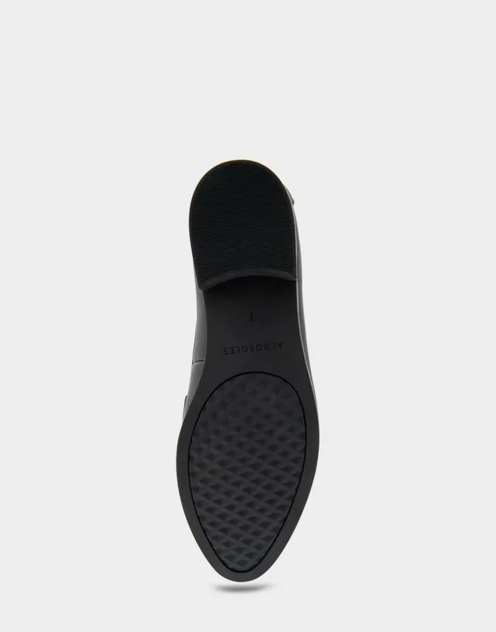 Aerosoles Comfortable Women039s Tailored Loafer In Black Faux Leather Black Faux Leather Women Loafers