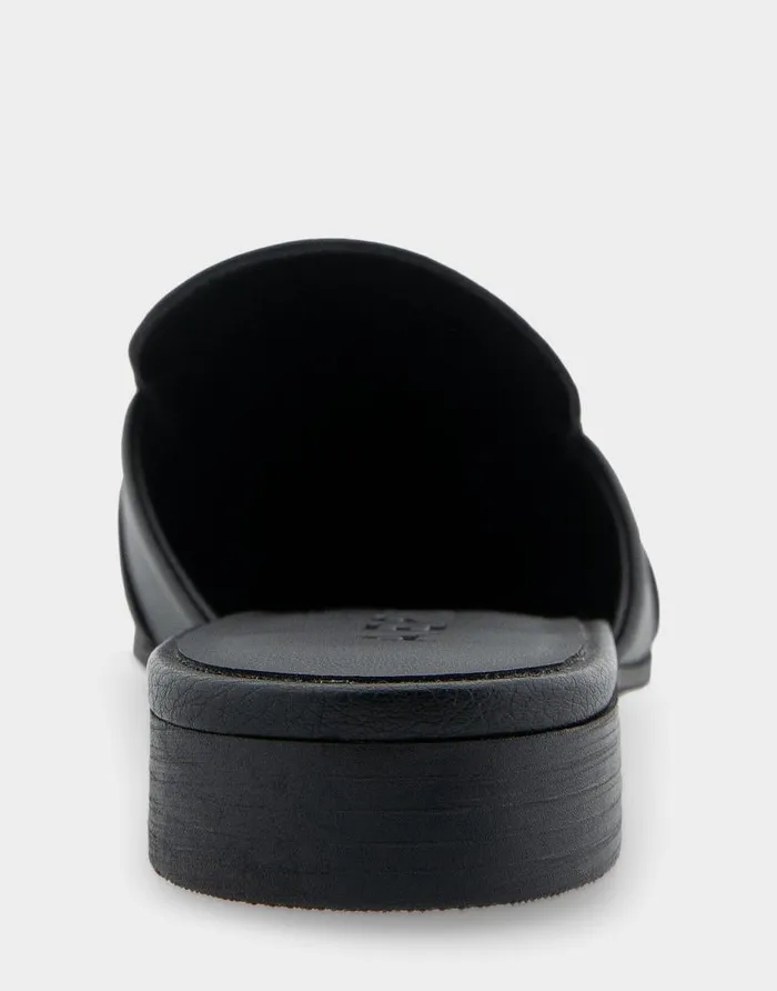 Aerosoles Comfortable Women039s Tailored Slip On Loafer In Black Pebbled Leather Black Pebbled Leather Women Clogs and Mules
