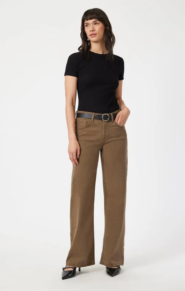 Alena Straight Leg In Brindle Luxe Twill Women Mavi Jeans Pants