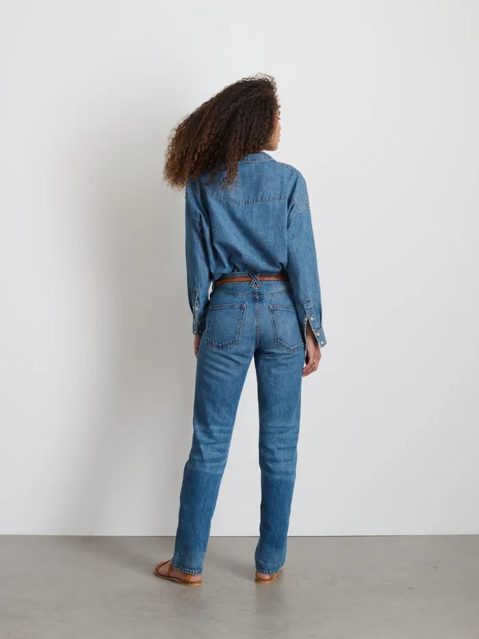 Alex Mill Denim Women Santa Fe Shirt In Denim Santa Fe Medium Wash