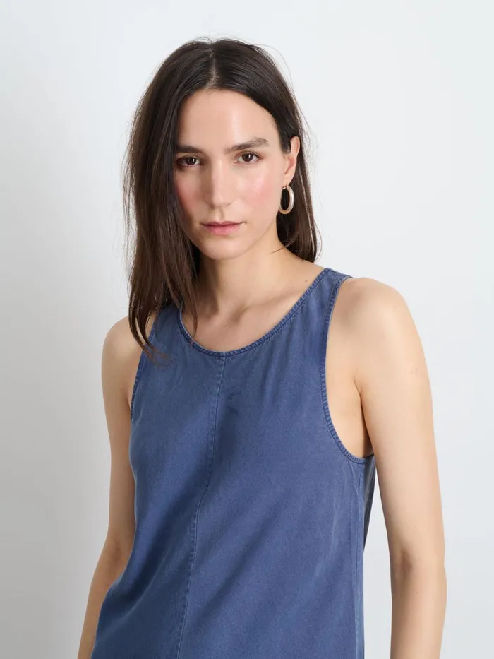 Alex Mill Dresses Skirts Women Scarlett Slip Dress Dusty Blue