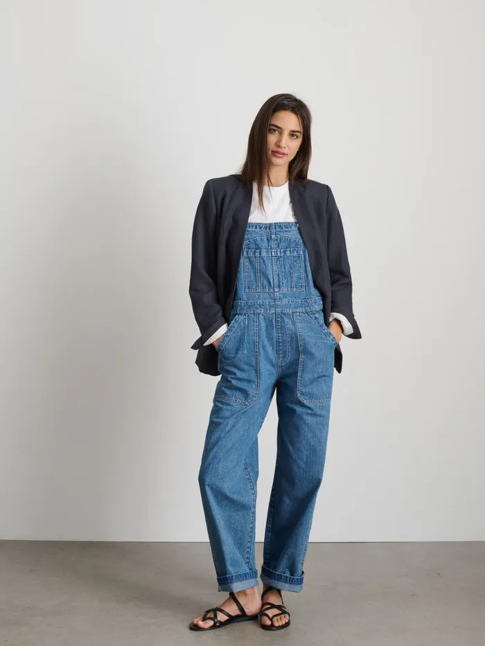 Alex Mill Jumpsuits Women Lili Overall In Denim Paris Medium Wash