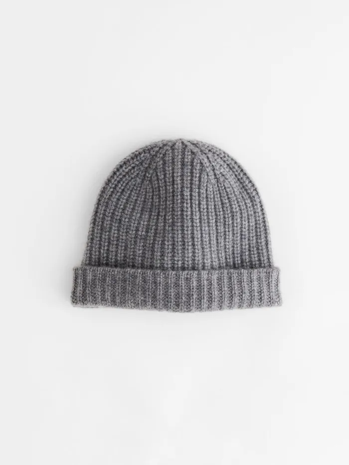 Alex Mill Men Cashmere Beanie Light Heather Grey