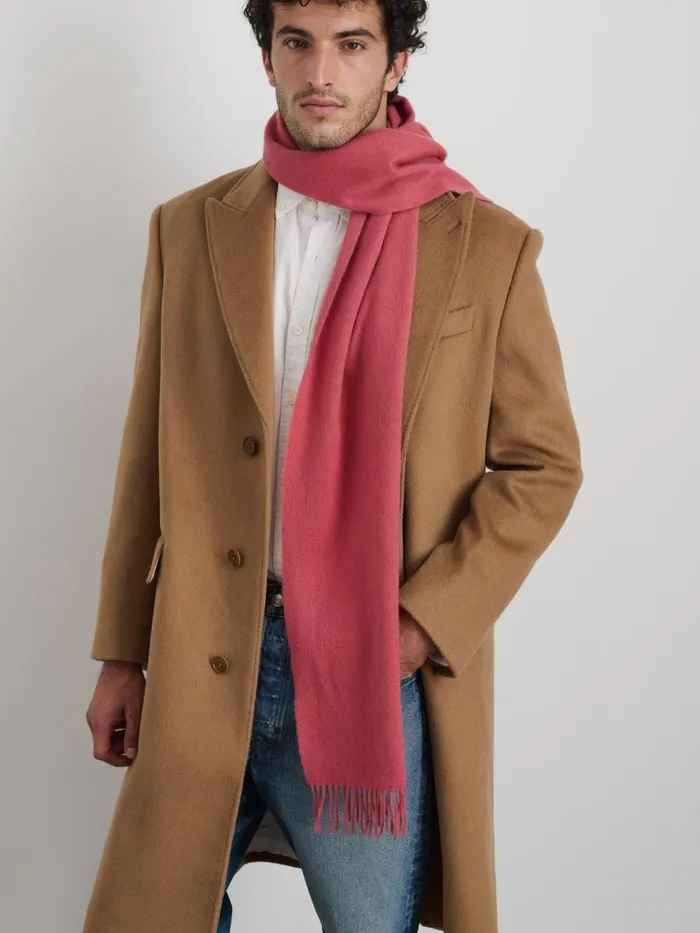 Alex Mill Men Joshua Ellis Cashmere Scarf Rose
