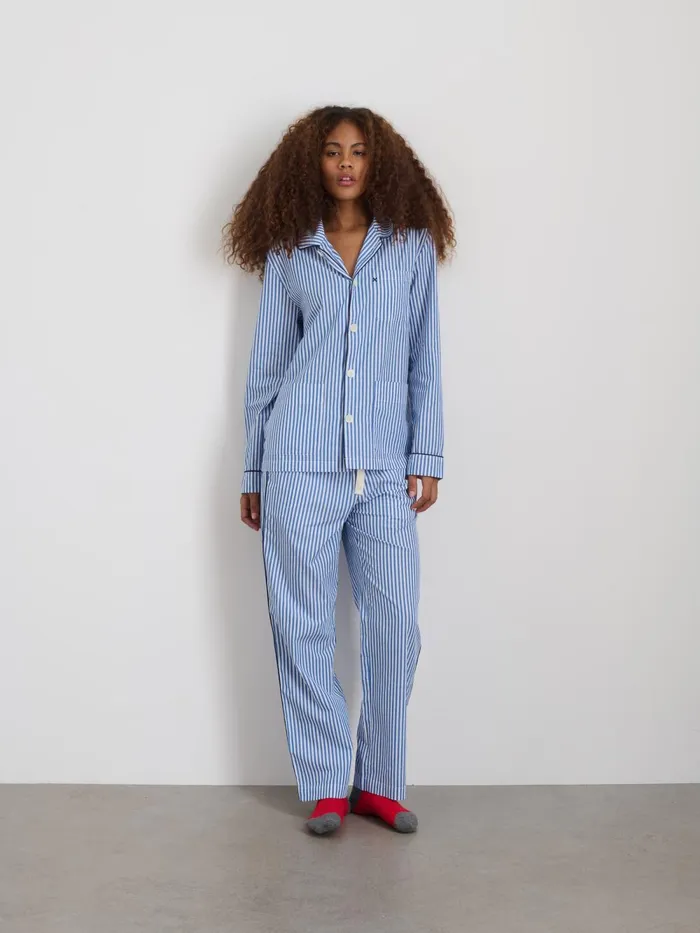 Alex Mill Pajamas Slippers Women P039jimmies Sleep Pant In Stripe Blue Stripe