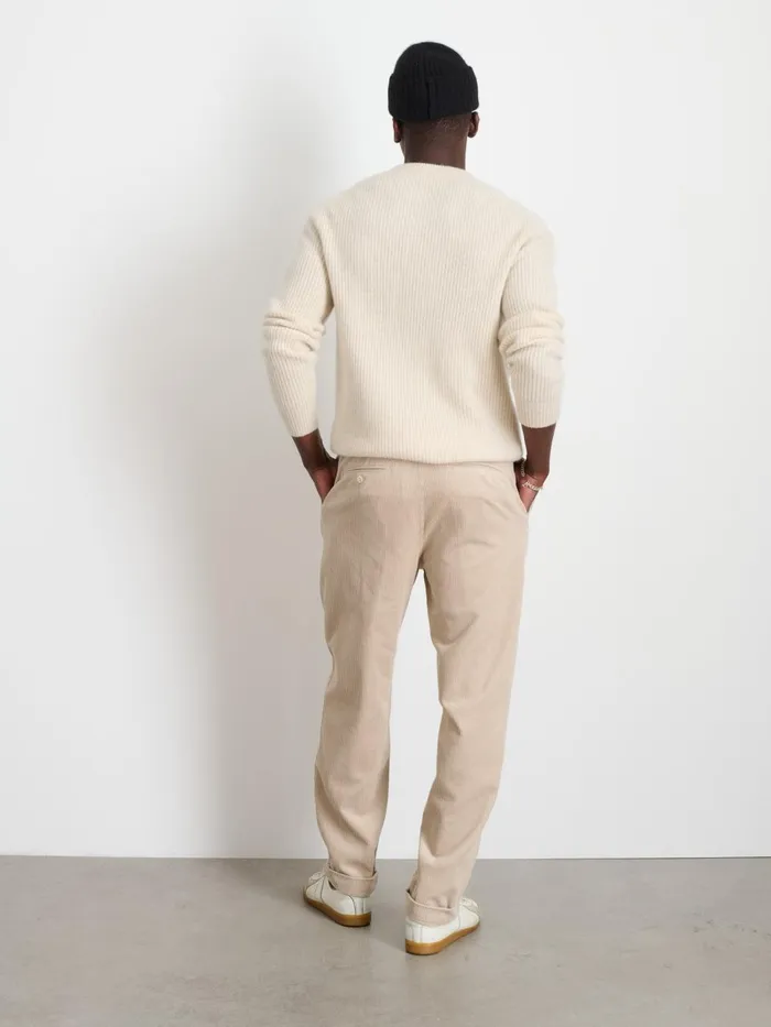 Alex Mill Pants Men Standard Pleated Pant In Corduroy Cloud Grey
