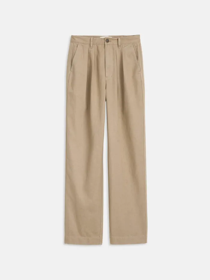 Alex Mill Pants Women Keaton Double Pleat Pant In Twill Coriander