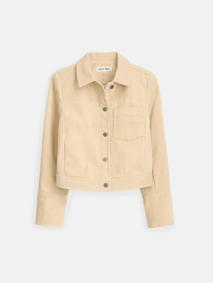 Alex Mill Set Dressing Women Camden Jacket In Corduroy Light Bone