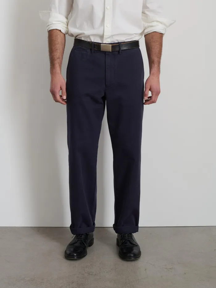 Alex Mill Suiting Blazers Men Straight Leg Pant In Vintage Washed Chino Dark Navy