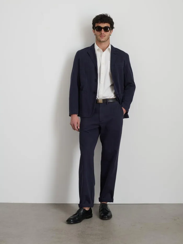 Alex Mill Suiting Blazers Men Straight Leg Pant In Vintage Washed Chino Dark Navy