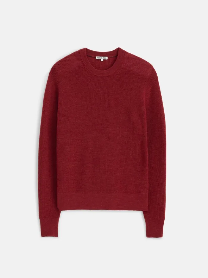 Alex Mill Sweaters Sweatshirts Men Hank Crewneck Sweater In Wool Heather Amber