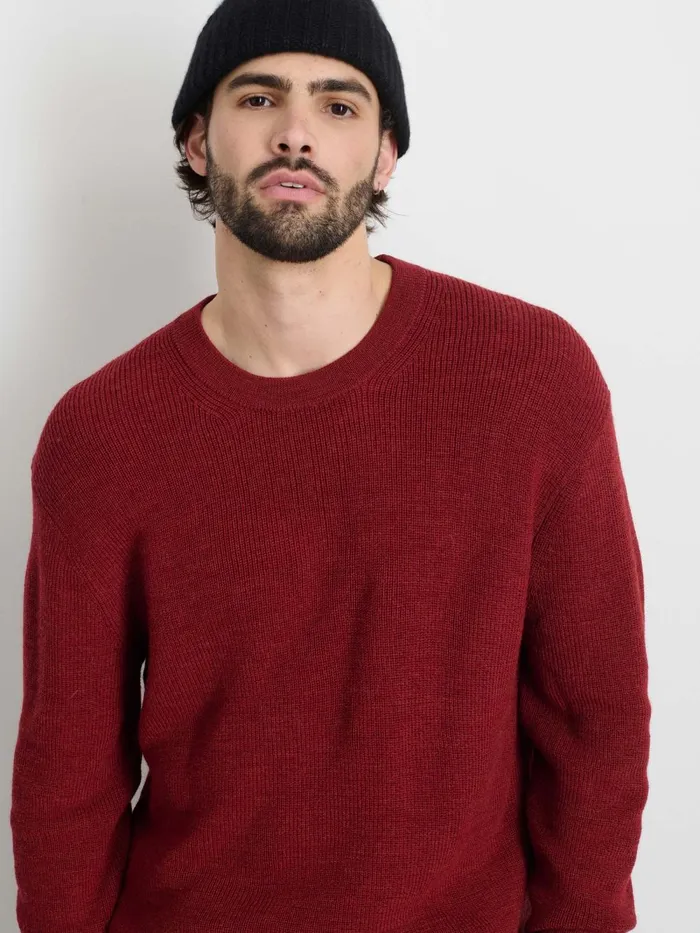 Alex Mill Sweaters Sweatshirts Men Hank Crewneck Sweater In Wool Heather Amber Alex Mill Sweaters Sweatshirts Men Hank Crewneck Sweater In Wool Heather Amber