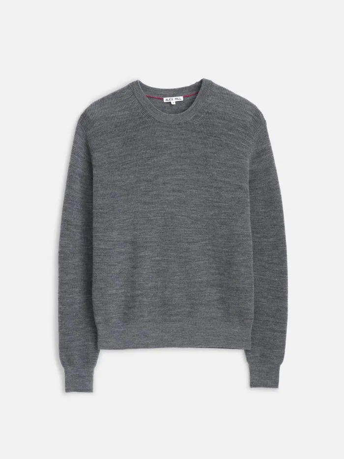 Alex Mill Sweaters Sweatshirts Men Hank Crewneck Sweater In Wool Heather Grey