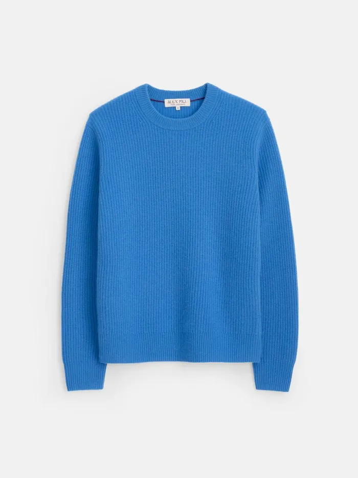Alex Mill Sweaters Women Jordan Sweater In Washed Cashmere French Blue