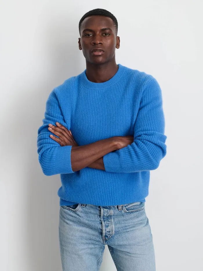 Alex Mill Sweaters Women Jordan Sweater In Washed Cashmere French Blue