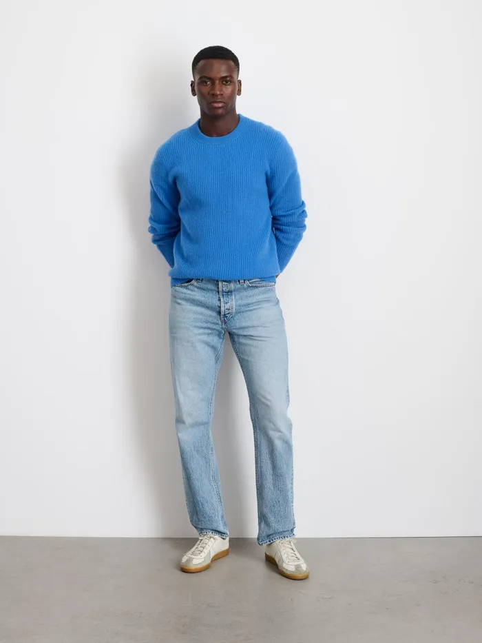 Alex Mill Sweaters Women Jordan Sweater In Washed Cashmere French Blue