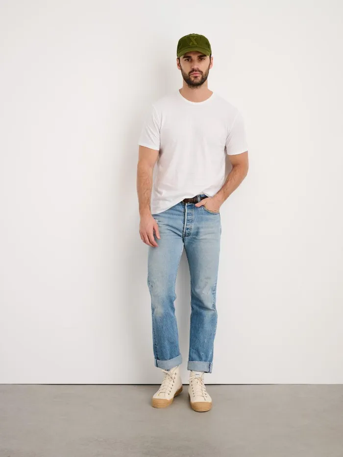 Alex Mill Tees Polos Men Lightweight Mercer Tee White