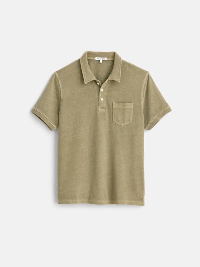 Alex Mill Tees Polos Men Vintage Wash Polo Bay Leaf