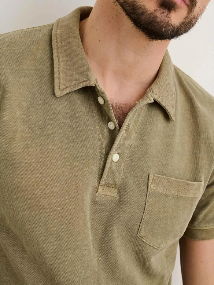Alex Mill Tees Polos Men Vintage Wash Polo Bay Leaf