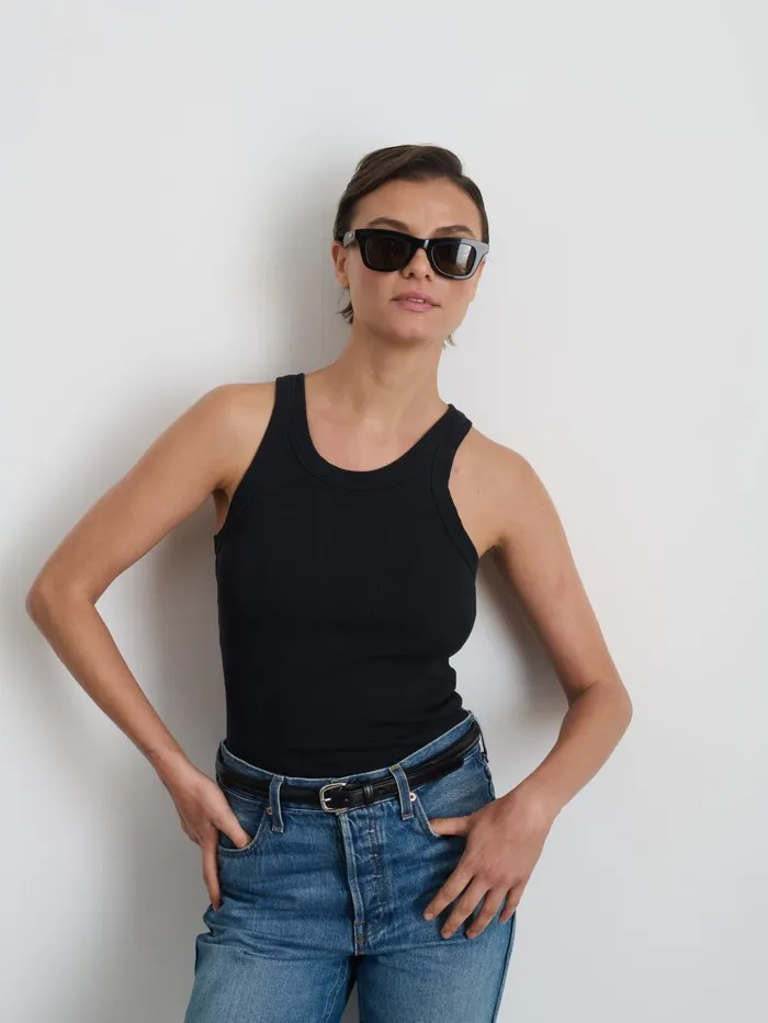 Alex Mill Tees Tanks Women Everyday Rib Tank Black