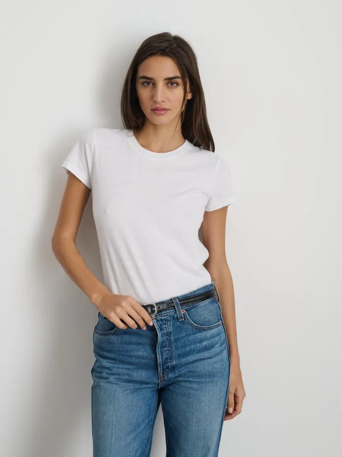 Alex Mill Tees Tanks Women Prospect Tee In Cotton Jersey White