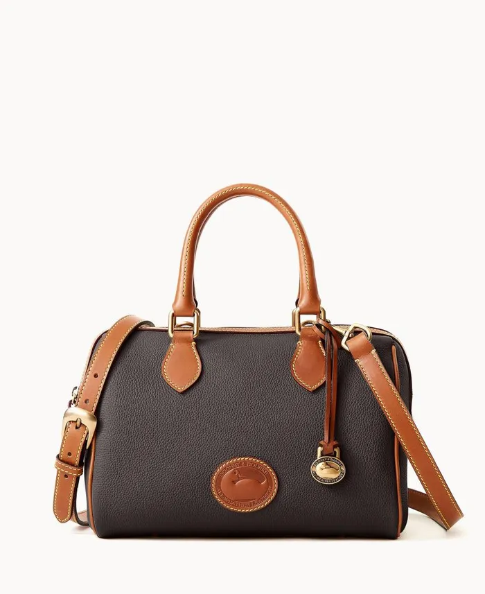 All Weather Leather 30 Barrel Satchel 28 Black Woman Dooney and Bourke Satchels All Weather Leather 30 Barrel Satchel 28 Black Woman Dooney and Bourke Satchels