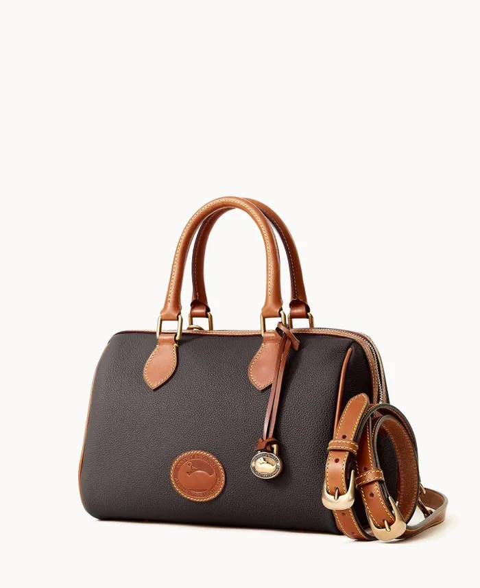 All Weather Leather 30 Barrel Satchel 28 Black Woman Dooney and Bourke Satchels All Weather Leather 30 Barrel Satchel 28 Black Woman Dooney and Bourke Satchels