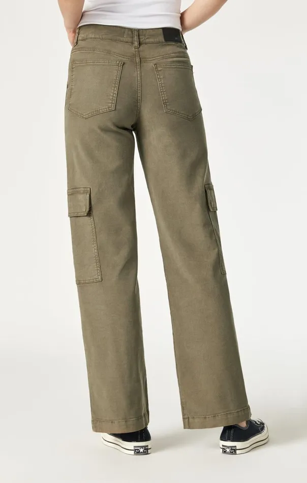 Alva Straight Cargo Pants In Capers Luxe Twill Women Mavi Jeans Pants Alva Straight Cargo Pants In Capers Luxe Twill Women Mavi Jeans Pants