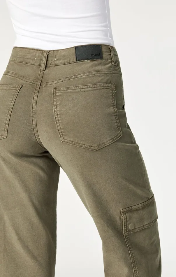 Alva Straight Cargo Pants In Capers Luxe Twill Women Mavi Jeans Pants Alva Straight Cargo Pants In Capers Luxe Twill Women Mavi Jeans Pants