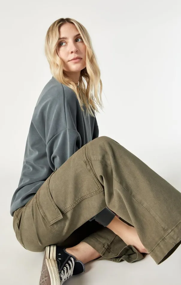 Alva Straight Cargo Pants In Capers Luxe Twill Women Mavi Jeans Pants Alva Straight Cargo Pants In Capers Luxe Twill Women Mavi Jeans Pants