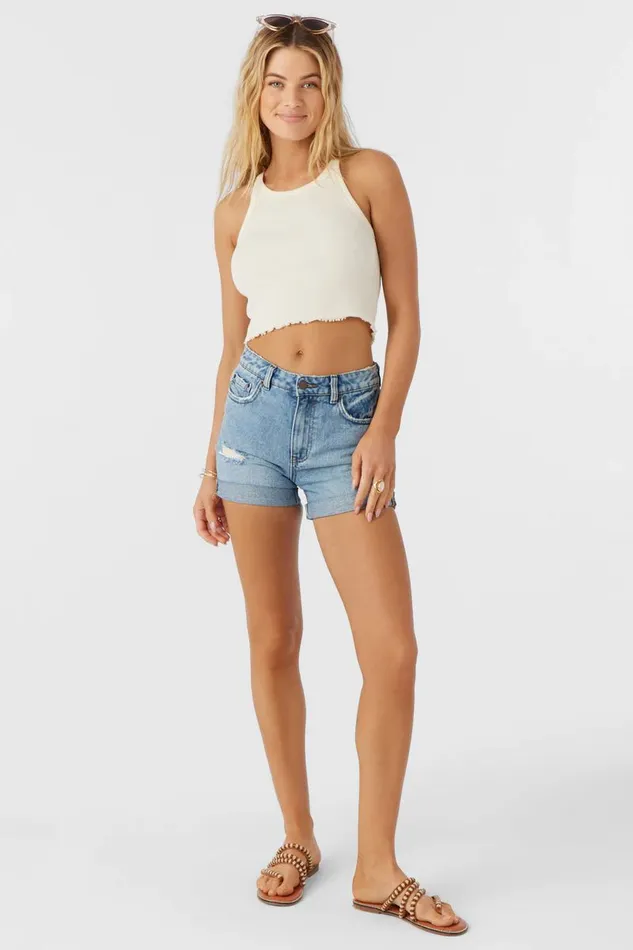 ALYX RIB KNIT TANK TOP Winter White Women O039NEILL Collections