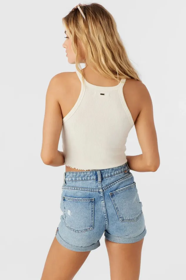 ALYX RIB KNIT TANK TOP Winter White Women O039NEILL Collections