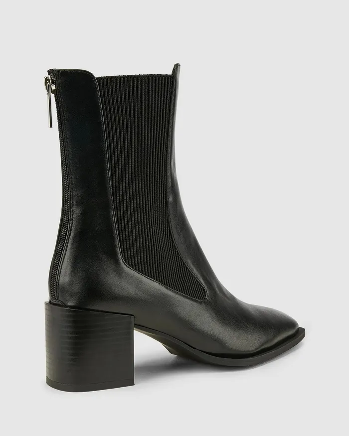 Ankle Boots Women DNA Black Smooth Ankle Boots NOVO Shoes Ankle Boots Women DNA Black Smooth Ankle Boots NOVO Shoes