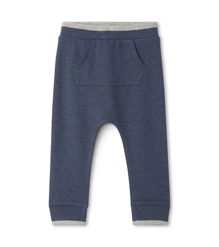 Baby and Toddler Boys Navy Kangaroo Pocket Joggers Hatley